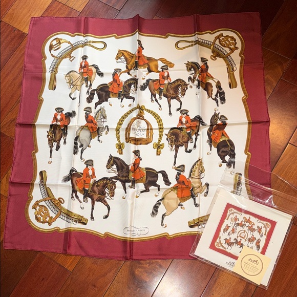 ⭐️NEW in Package Hermes Reprise Silk Scarf Equestrian⭐️ - Picture 1 of 10